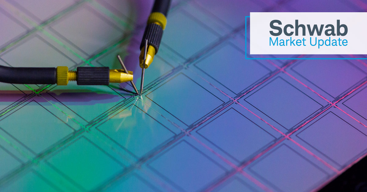 Schwab Market Update: Semiconductor stock image.