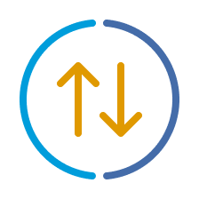 Two-arrow icon