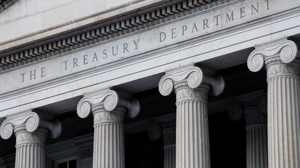 Treasury building facade