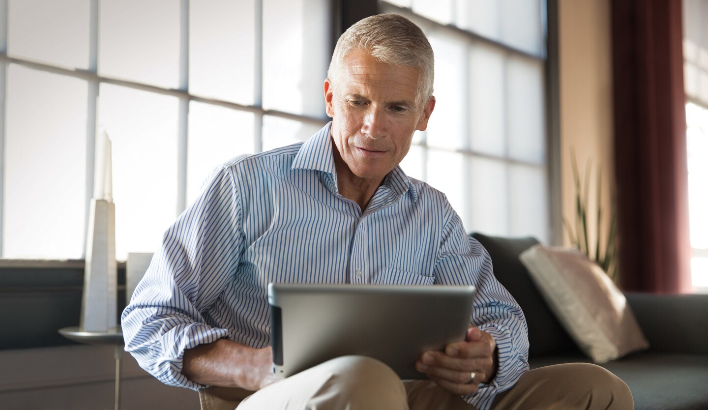 Man on Computer